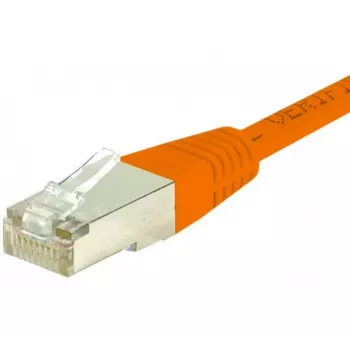 EXERTIS CONNECT Καλώδιο patch Cat.6 F/UTP, RJ45, Πορτοκαλί, 1 m, Slim Snagless Boot 234110