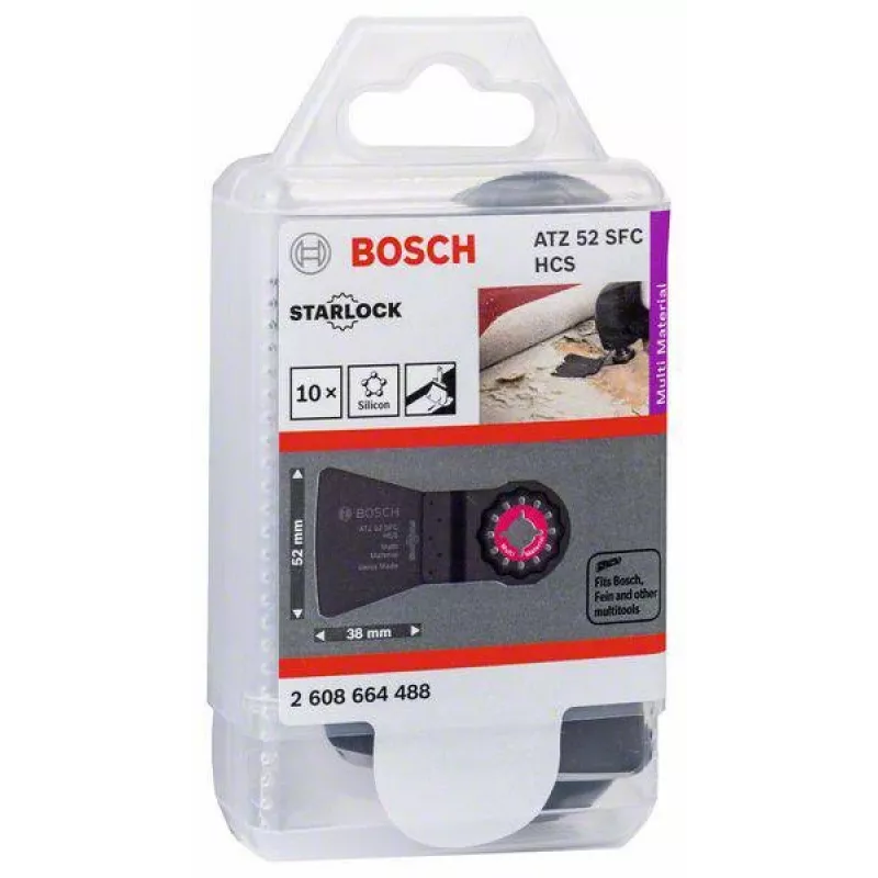 Bosch StarlockPlus HCS Λεπίδα ξέστρου ATZ 52 SC, 52 mm, συσκευασία 10 τεμ. 2CPX062126R9999
