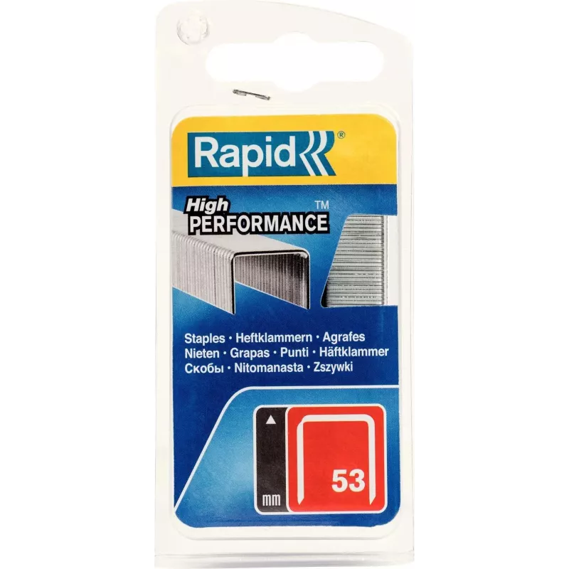 RAPID TOOLS Τύπου 53 Λεπτόσυρμα συνδετήρες 6 mm γαλβανισμένος χάλυβας, συσκευασία 1250 τεμ. 40109502