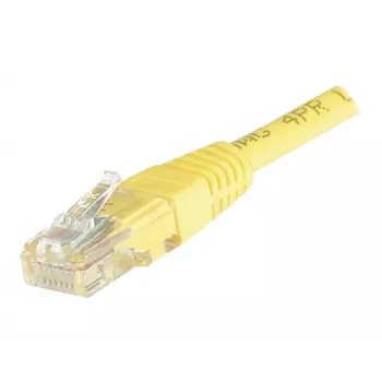 EXERTIS CONNECT Cat6 U/UTP Καλώδιο χαλκού Patch, 0,5 m, Κίτρινο, Snagless RJ45 EXC245700