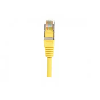 EXERTIS CONNECT Cat.5e F/UTP Patchkabel, κίτρινο, 0,5 m, Slim Bend Protection 847161