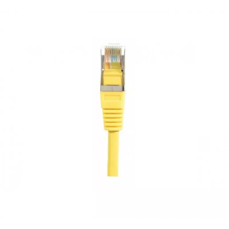 EXERTIS CONNECT Cat.5e F/UTP Patchkabel, κίτρινο, 0,5 m, Slim Bend Protection 847161