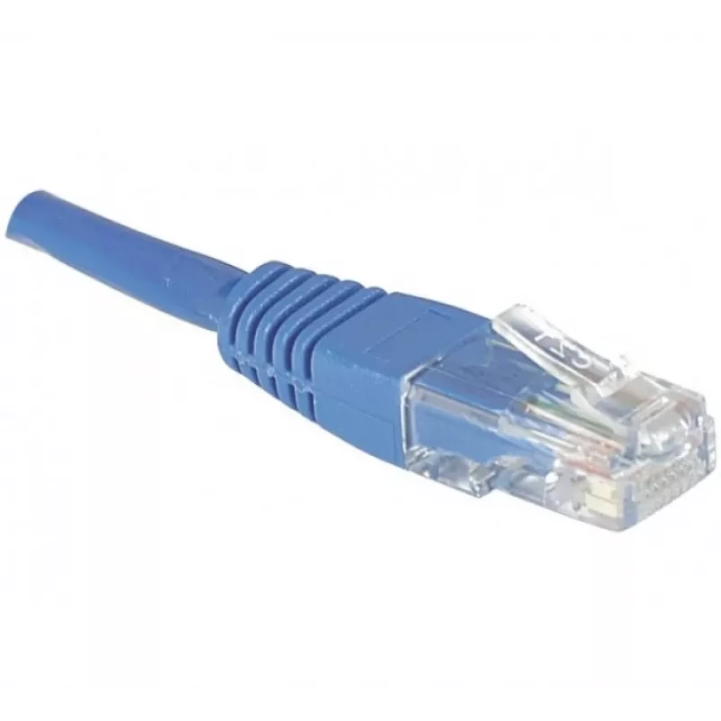EXERTIS CONNECT Cat.6 U/UTP Patchkabel, RJ45, μπλε, 20 m, Snagless 246762