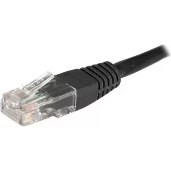 EXERTIS CONNECT Cat6 U/UTP Patchkabel, 1m, μαύρο, RJ45, Rastnasenschutz 246772