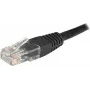 EXERTIS CONNECT Cat6 U/UTP Patchkabel, 1m, μαύρο, RJ45, Rastnasenschutz 246772