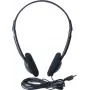 Exertis Connect On-Ear Headset με μικρόφωνο, 3,5-mm jack, Μαύρο (059204)