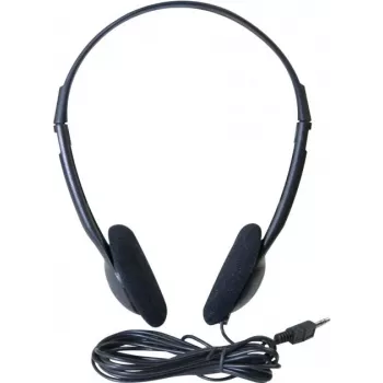 Exertis Connect On-Ear Headset με μικρόφωνο, 3,5-mm jack, Μαύρο (059204)