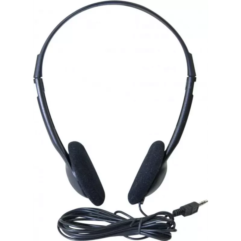 Exertis Connect On-Ear Headset με μικρόφωνο, 3,5-mm jack, Μαύρο (059204)
