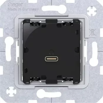 HAGER WAS4154 USB-C Power Delivery Μονάδα φόρτισης 65W