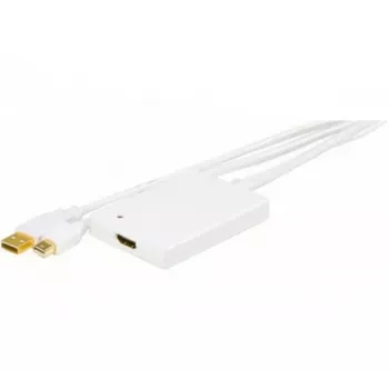 EXERTIS CONNECT Mini DisplayPort 1.1 σε HDMI Μετατροπέας με USB-Ήχο, DP βύσμα αρσενικό + USB βύσμα αρσενικό σε HDMI υποδοχή θηλυκή, Μαύρο 127406