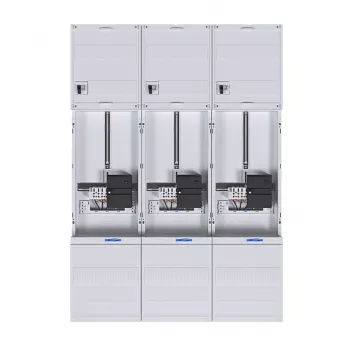 HAGER Πλήρες ερμάριο μετρητών 3-σημείων Universal Hessen 1050mm 3-πεδίων ZL34C4N