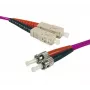 EXERTIS CONNECT Καλώδιο patch οπτικών ινών Eco, OM4 50/125µm, ST σε SC duplex, βιολετί, 5m 392824