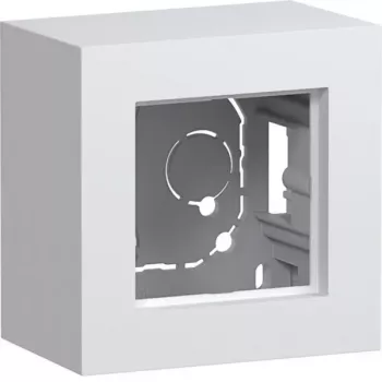 HAGER WAD8110WM Κουτί επιτοίχιας τοποθέτησης, 1 απλό, ψηλό, πολικό λευκό