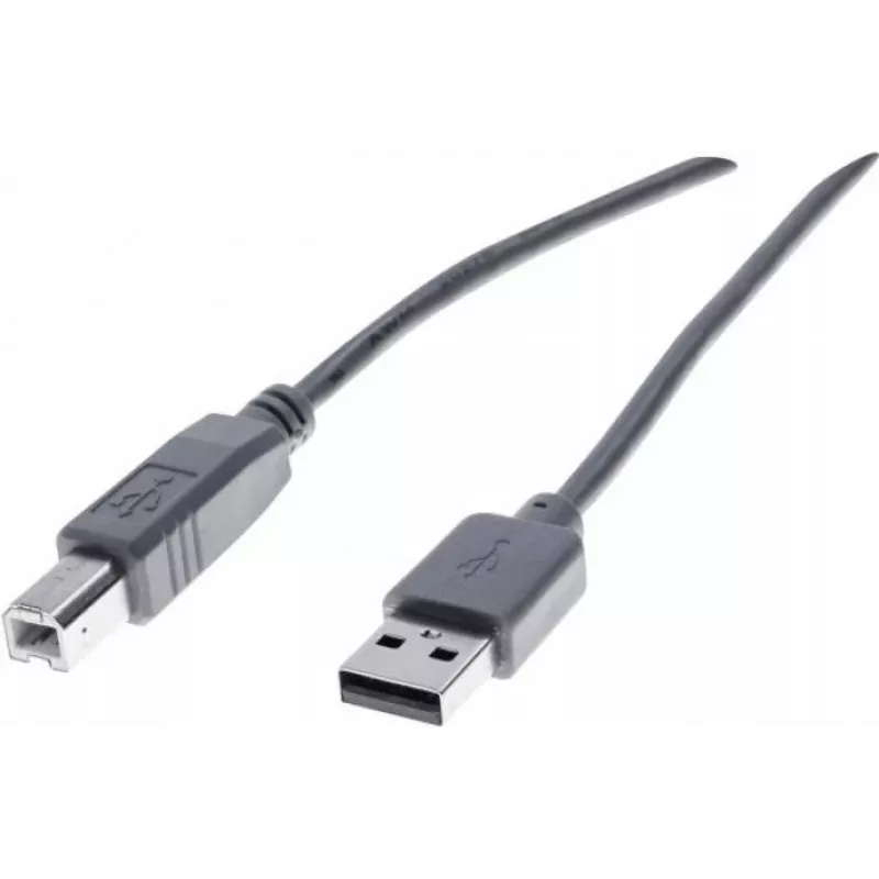 Exertis Connect 532408 Καλώδιο USB 2.0, USB-A σε USB-B, 1,8 m, γκρι