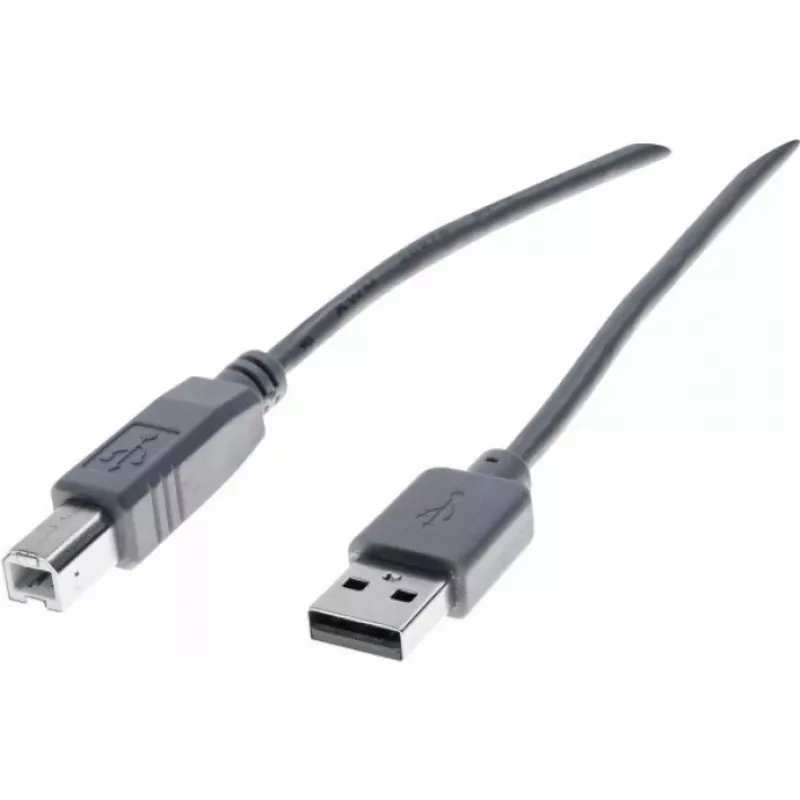 Exertis Connect 532408 Καλώδιο USB 2.0, USB-A σε USB-B, 1,8 m, γκρι