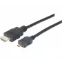 EXERTIS CONNECT Καλώδιο Micro HDMI High Speed με Ethernet, επιχρυσωμένο, HDMI Type-A σε Micro HDMI Type-D, 1,0 m 128490