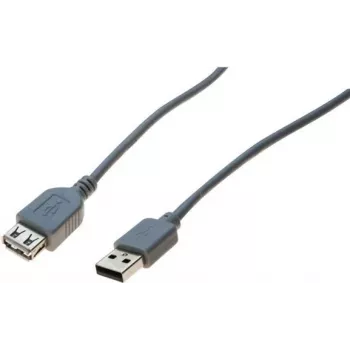 EXERTIS CONNECT Καλώδιο Επέκτασης USB 2.0, Βύσμα USB-A σε Υποδοχή USB-A, 2,0 m, Μαύρο 532508