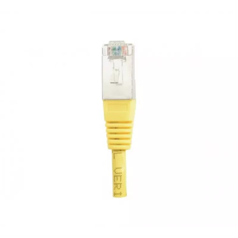 EXERTIS CONNECT Καλώδιο Patch Cat.6 F/UTP, 1 m, Κίτρινο, Slim Snagless Boot 842101