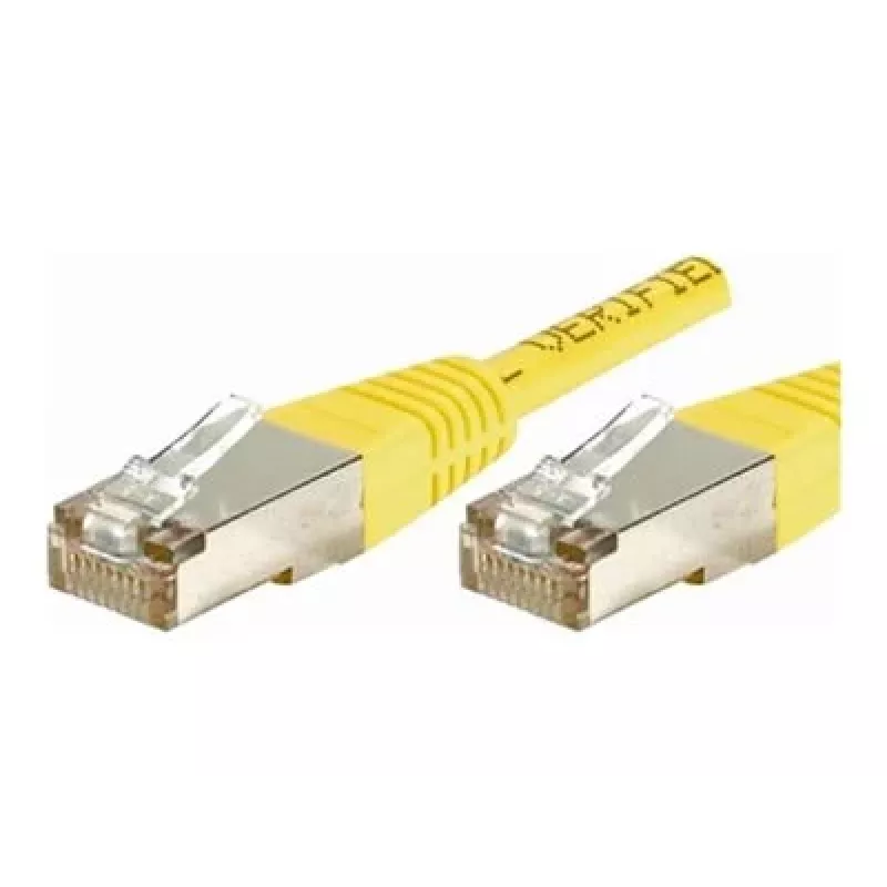 EXERTIS CONNECT Καλώδιο Patch Cat.6 F/UTP, 1 m, Κίτρινο, Slim Snagless Boot 842101