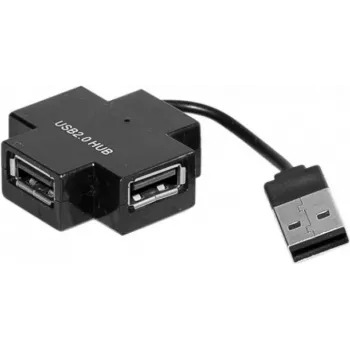 Exertis Connect 021111 USB 2.0 Hub - 4 Θυρών, Μαύρο