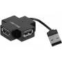 Exertis Connect 021111 USB 2.0 Hub - 4 Θυρών, Μαύρο