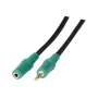 EXERTIS CONNECT Καλώδιο Επέκτασης Ήχου Stereo 3,5mm M/F 3,0m Μαύρο 108865
