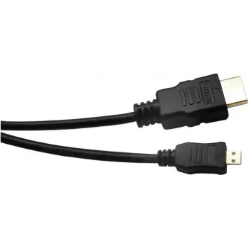EXERTIS CONNECT Καλώδιο Micro-HDMI, High Speed με Ethernet, επιχρυσωμένο, HDMI Type-A σε Micro HDMI Type-D, 2,0 m 128495