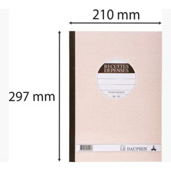 Le Dauphin Manifold Recettes-Dépenses, 297 x 210 mm, dupli (1502D) - 1 μπλοκ