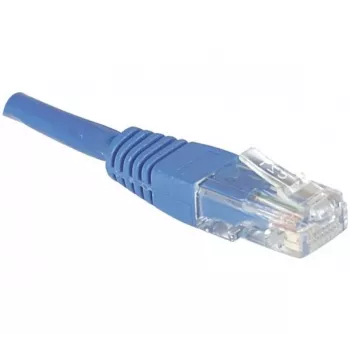 EXERTIS CONNECT Καλώδιο patch CAT.6 U/UTP, 1,5 m, Μπλε, RJ45, προστασία γλωττίδας 246740