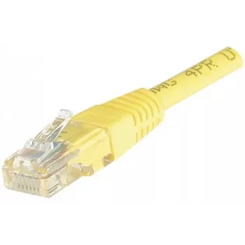 EXERTIS CONNECT Καλώδιο patch Cat6 U/UTP, RJ45, Κίτρινο, 1,5 m, Snagless EXC245740