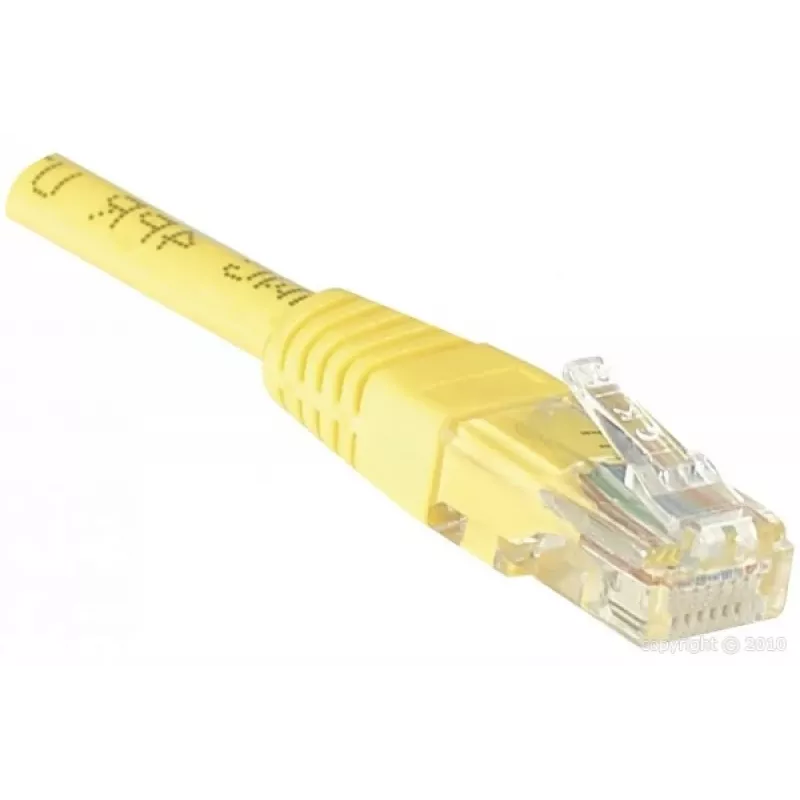 EXERTIS CONNECT Καλώδιο patch Cat6 U/UTP, RJ45, Κίτρινο, 1,5 m, Snagless EXC245740