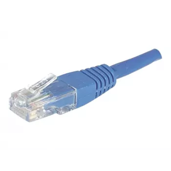 EXERTIS CONNECT Καλώδιο Patch μη θωρακισμένο χάλκινο CAT.6 U/UTP, μπλε, 15,0 m, RJ45 με προστασία γλωττίδας 246761
