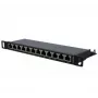 EXERTIS CONNECT Patch panel Cat. 6A STP 10 ιντσών 0,5U 12 θυρών, μαύρο 257312