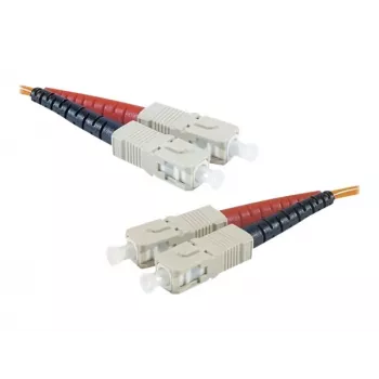 Exertis Connect Καλώδιο Patch οπτικών ινών SC/UPC σε SC/UPC Multimode Duplex, OM2 50/125µm, LSZH, 1m, πορτοκαλί 392691