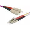 EXERTIS CONNECT Καλώδιο Patch οπτικών ινών 10m LC/UPC σε LC/UPC OM4 Multimode Duplex, LSZH, Erika Violett 392786