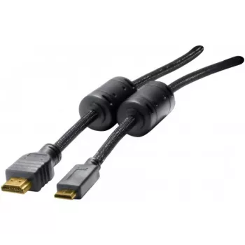 EXERTIS CONNECT Καλώδιο Mini-HDMI, High-Speed HDMI, επιχρυσωμένο, βύσμα HDMI Type-A αρσενικό σε βύσμα Mini-HDMI Type-C αρσενικό, 3,0 m 128280