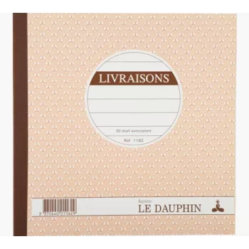 Le Dauphin Βιβλίο δελτίων αποστολής, 210 x 210 mm, διπλότυπο (1162D) - 1 βιβλίο
