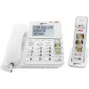 Geemarc AMPLIDECT COMBI-PHOTO 295 Ενσύρματο τηλέφωνο ηλικιωμένων με τηλεφωνητή, φωτογραφικά πλήκτρα, οθόνη με οπίσθιο φωτισμό, λευκό