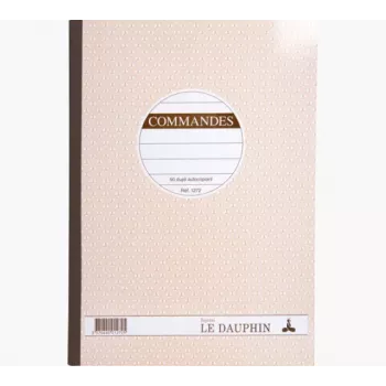 LE DAUPHIN Manifold Commandes Έντυπα παραγγελίας A4 με καρμπόν, 2 μέρη, αυτοαντιγραφόμενα, 297 x 210 mm, 50 σετ ανά μπλοκ 1272D