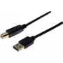 EXERTIS CONNECT καλώδιο USB 2.0 Premium, επιχρυσωμένο, USB A σε USB B, 1,0 m, μαύρο 532427