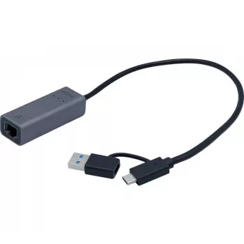 EXERTIS CONNECT προσαρμογέας δικτύου USB 3.1 Gigabit Pro με μετατροπέα Type-C (310761)