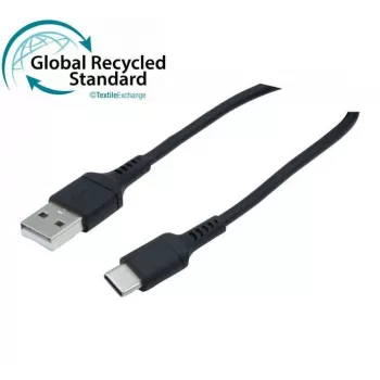 Exertis Connect καλώδιο USB 2.0, 60W, USB-A σε USB-C, μαύρο, 1,0 m (532555)
