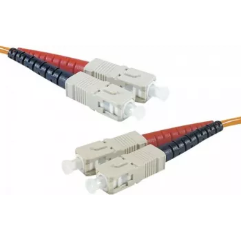 EXERTIS CONNECT Καλώδιο Patch Οπτικής Ίνας Eco, 50/125 µm, Ίνα OM2, SC Duplex Βύσμα/Βύσμα, Πορτοκαλί, 10,0 m UPC Polish 392696