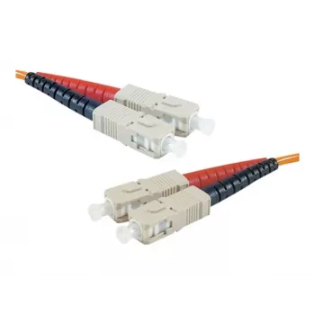 EXERTIS CONNECT Καλώδιο Patch Οπτικής Ίνας Eco, 50/125 µm, Ίνα OM2, SC Duplex Βύσμα/Βύσμα, Πορτοκαλί, 10,0 m UPC Polish 392696