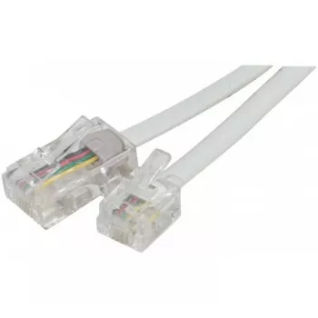 EXERTIS CONNECT Τηλεφωνικό Καλώδιο, Λευκό, 3,0 m (911743)