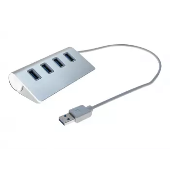 Exertis Connect 4-Port USB 3.0 Hub - Desktop - Μαύρο 021312