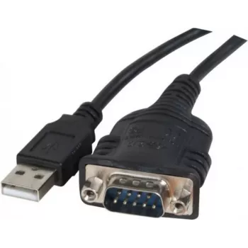 Exertis Connect 040341 Καλώδιο Προσαρμογέα USB Type-A σε DB-9 RS-232 Σειριακό, 1 m, Μαύρο