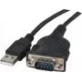Exertis Connect 040341 Καλώδιο Προσαρμογέα USB Type-A σε DB-9 RS-232 Σειριακό, 1 m, Μαύρο