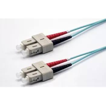 Ekivalan OM3 Duplex Καλώδιο Patch Οπτικής Ίνας SC/SC 1m Aqua COZOM3DCDC2SA0010A
