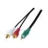 Exertis Connect 108791 Καλώδιο Ήχου 3 m 3,5 mm σε 2 x RCA Βύσμα Μαύρο